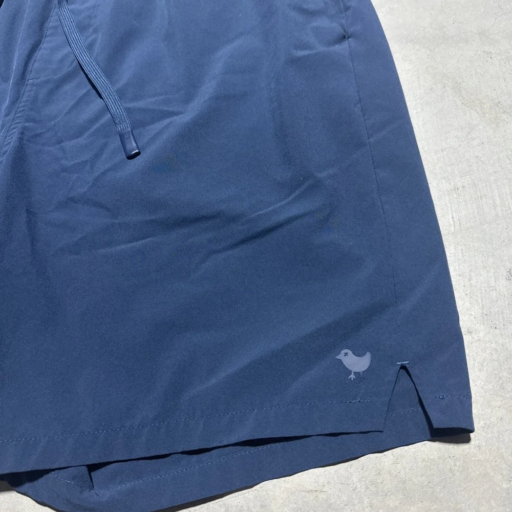 Bad Birdie Men's L Golf Shorts Navy Blue Performance Stretch Athletic Drawstring